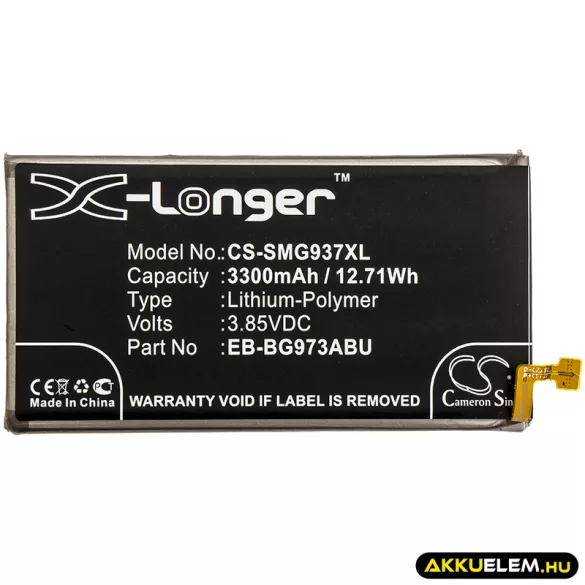 Utángyártott Samsung mobil Li-Polymer akkumulátor 3.85V 3300mAh EB-BG973ABU, GH82-18826A - CameronSino