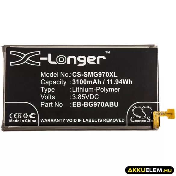 Utángyártott Samsung mobil Li-Polymer akkumulátor 3.85V 3100mAh EB-BG970ABU - CameronSino