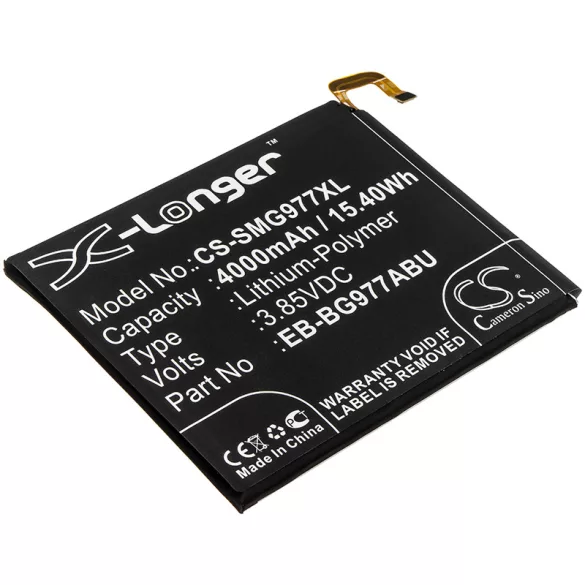 Utángyártott Samsung mobil Li-Polymer akkumulátor 3.85V 4000mAh EB-BG977ABU - CameronSino