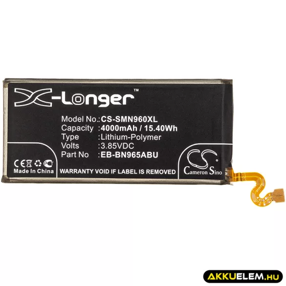 Utángyártott Samsung mobil Li-Polymer akkumulátor 3.85V 4000mAh EB-BN965ABE, EB-BN965ABU - CameronSino
