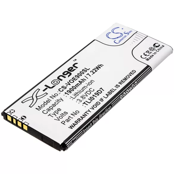 Utángyártott Vodafone mobil Li-ion akkumulátor 3.8V 1900mAh TLI019D7 - CameronSino