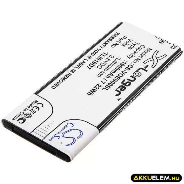 Utángyártott Vodafone mobil Li-ion akkumulátor 3.8V 1900mAh TLI019D7 - CameronSino