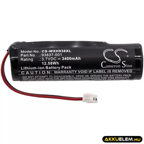 Utángyártott Wahl Borotva Li-ion akkumulátor 3.7V 3400mAh 93837-001, 93837-200 - CameronSino