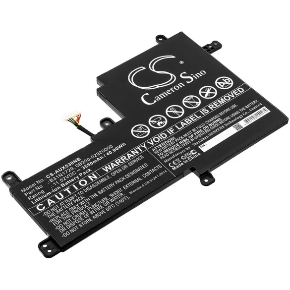 Utángyártott Asus laptop Li-ion akkumulátor 11.52V 3550mAh B31N1729, 0B200-02920000 - CameronSino