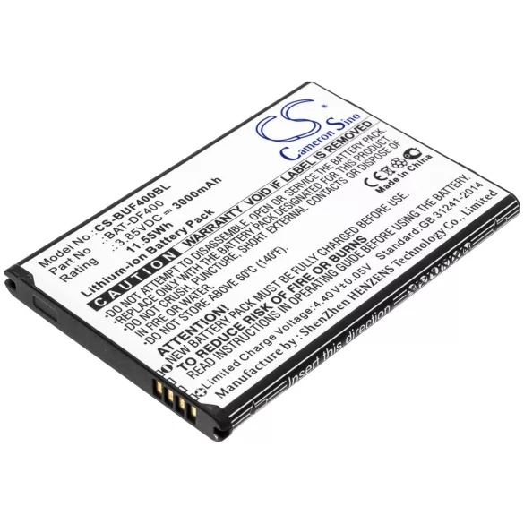 Utángyártott BlueBird Vonalkód szkenner Li-ion akkumulátor 3.85V 3000mAh BAT-DF400, BAT-EF400 - CameronSino