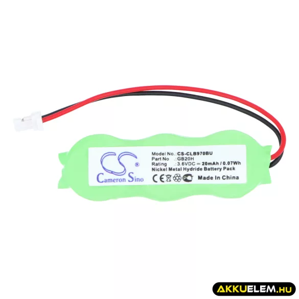 Utángyártott CipherLab Vonalkód szkenner Ni-MH akkumulátor 3.6V 20mAh GB20H - CameronSino