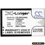 Utángyártott Doro mobil Li-ion akkumulátor 3.7V 1200mAh 380147, DBAA-1000A - CameronSino