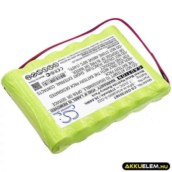 Utángyártott DSC Riasztó rendszer Ni-MH akkumulátor 7.2V 3700mAh 6PH-H-4/3A3600-S-D22 - CameronSino