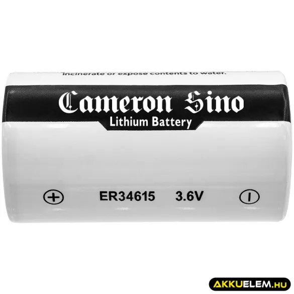 Utángyártott ER34615 Li-SOCl2 elem 3.6V 19000mAh - CameronSino