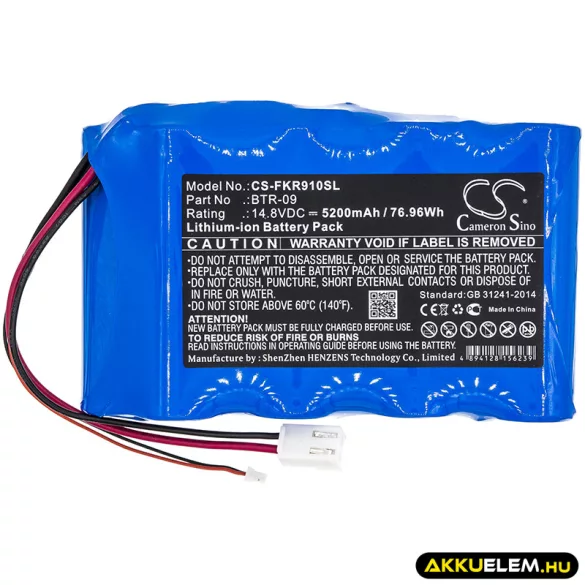 Utángyártott Fujikura egyéb Li-ion akkumulátor 14.8V 5200mAh BTR-09 - CameronSino