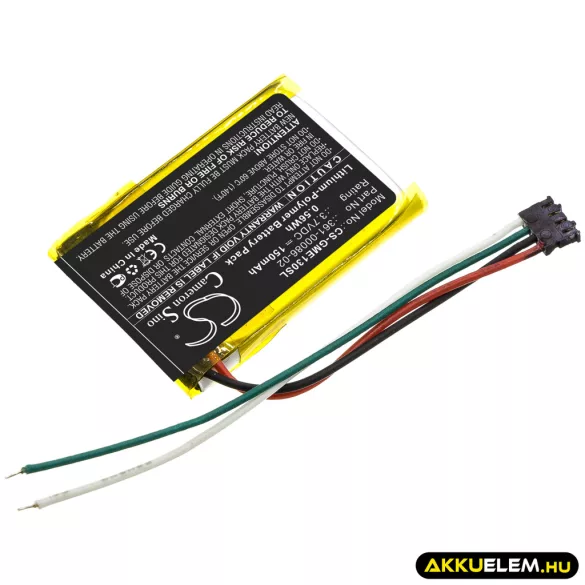 Utángyártott Garmin GPS Li-Polymer akkumulátor 3.7V 150mAh 361-00086-02 - CameronSino