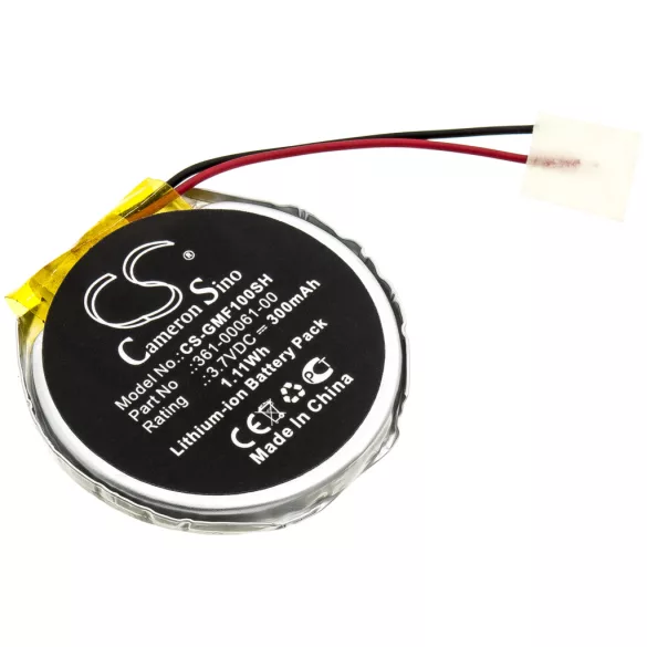 Utángyártott Garmin Okosóra Li-ion akkumulátor 3.7V 300mAh 361-00061-00 - CameronSino