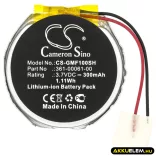 Utángyártott Garmin Okosóra Li-ion akkumulátor 3.7V 300mAh 361-00061-00 - CameronSino