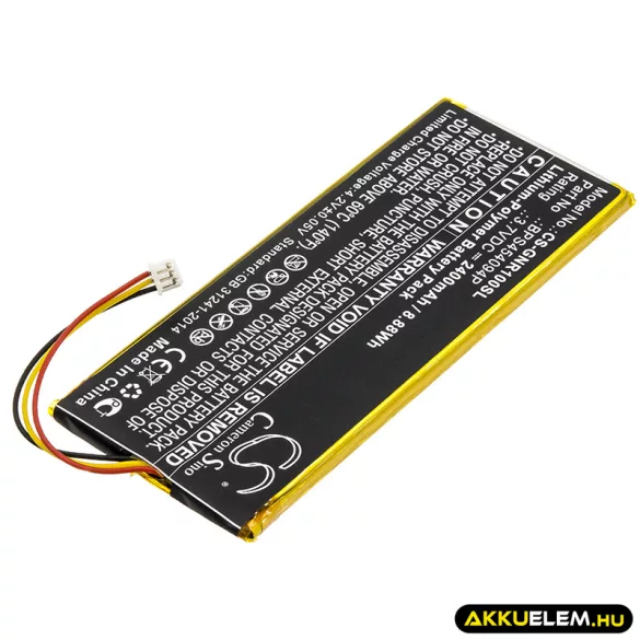 Utángyártott Geneva digitális rádió Li-Polymer akkumulátor 3.7V 2100mAh BPS454094P - CameronSino