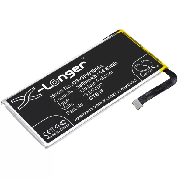 Utángyártott Google mobil Li-Polymer akkumulátor 3.85V 3800mAh GTB1F - CameronSino