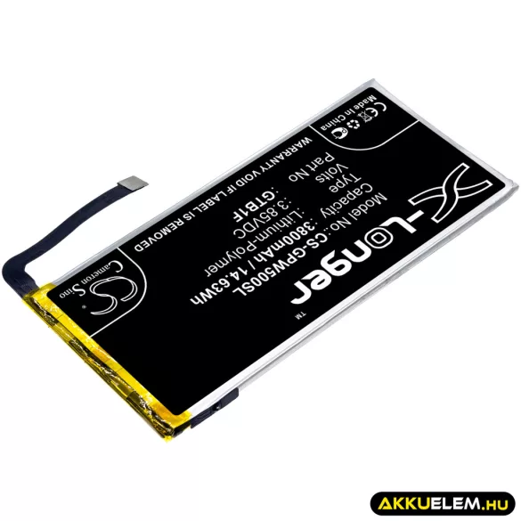 Utángyártott Google mobil Li-Polymer akkumulátor 3.85V 3800mAh GTB1F - CameronSino