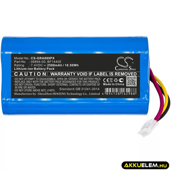 Utángyártott Gardena Kertészeti eszköz Li-ion akkumulátor 7.4V 2500mAh 08894-00, 08894-00.640.00 - CameronSino