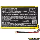 Utángyártott Garmin GPS Li-Polymer akkumulátor 3.8V 3100mAh 361-00107-00 - CameronSino