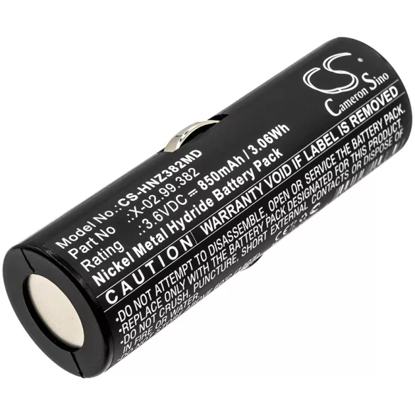 Utángyártott Heine Orvosi Ni-MH akkumulátor 3.6V 850mAh B12043, BATT/110904-A1 - CameronSino