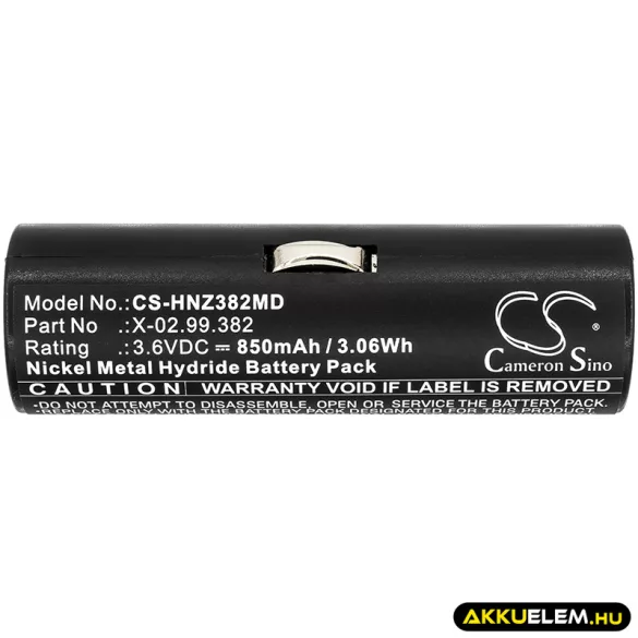 Utángyártott Heine Orvosi Ni-MH akkumulátor 3.6V 850mAh B12043, BATT/110904-A1 - CameronSino