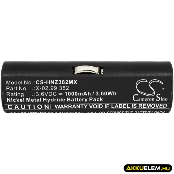 Utángyártott Heine Orvosi Ni-MH akkumulátor 3.6V 1000mAh B12043, BATT/110904-A1 - CameronSino