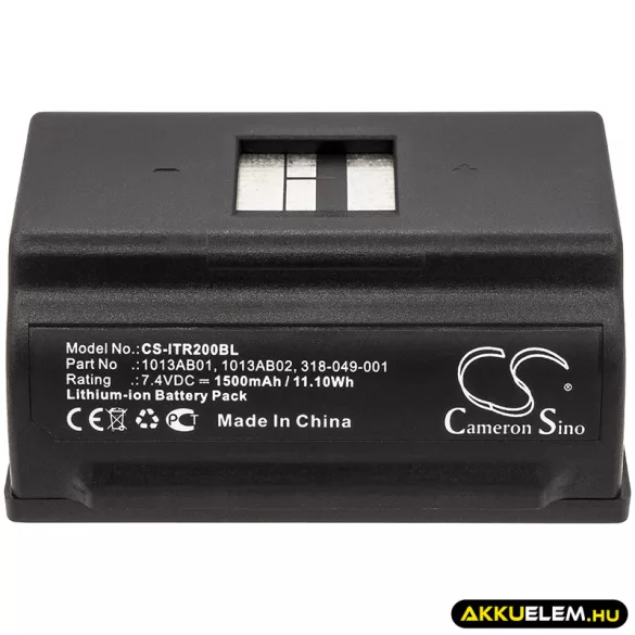 Utángyártott Intermec Hordozható nyomtató Li-ion akkumulátor 7.4V 1500mAh 1013AB01, 318-049-001 - CameronSino