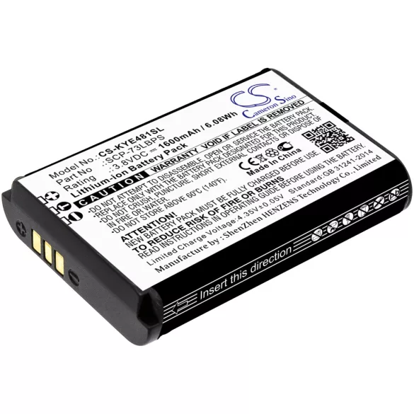 Utángyártott Kyocera mobil Li-ion akkumulátor 3.8V 1600mAh SCP-73LBPS - CameronSino