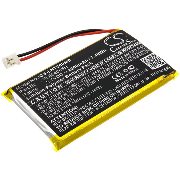 Utángyártott Luvion Babafigyelő Li-Polymer akkumulátor 3.7V 2000mAh PL654065H - CameronSino