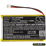 Utángyártott Luvion Babafigyelő Li-Polymer akkumulátor 3.7V 2000mAh PL654065H - CameronSino