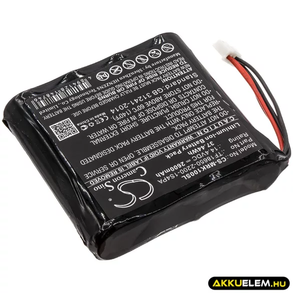 Utángyártott Marshall hangszóró Li-ion akkumulátor 14.4V 2600mAh TF18650-2200-1S4PA - CameronSino