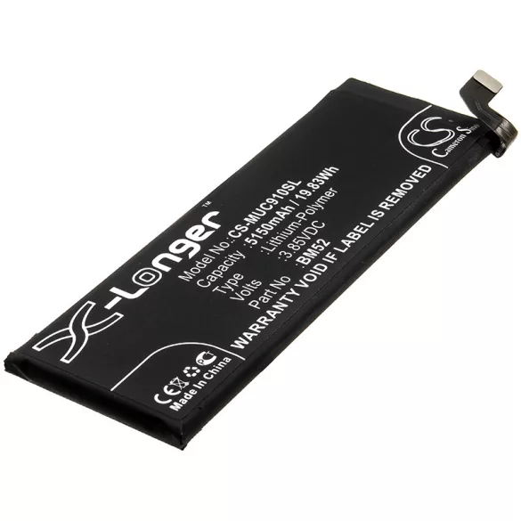 Utángyártott Xiaomi mobil Li-Polymer akkumulátor 3.85V 5150mAh BM52 - CameronSino