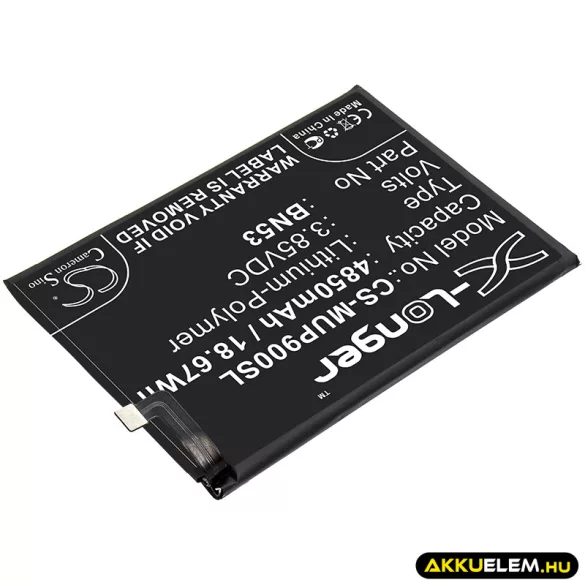 Utángyártott Redmi mobil Li-Polymer akkumulátor 3.85V 4850mAh BN53 - CameronSino