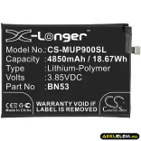 Utángyártott Redmi mobil Li-Polymer akkumulátor 3.85V 4850mAh BN53 - CameronSino