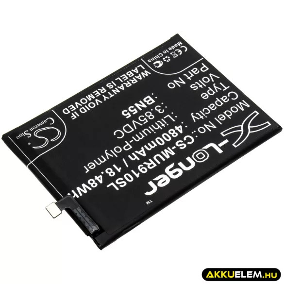 Utángyártott Pocophone mobil Li-Polymer akkumulátor 3.85V 4800mAh - CameronSino