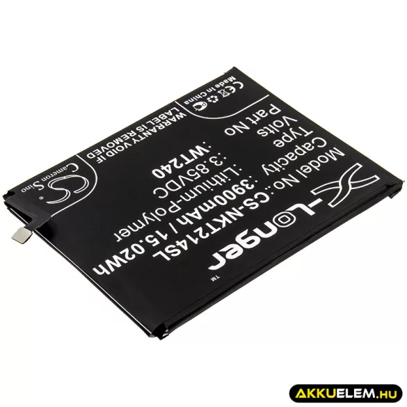 Utángyártott Nokia mobil Li-Polymer akkumulátor 3.85V 3900mAh WT240 - CameronSino