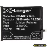 Utángyártott Nokia mobil Li-Polymer akkumulátor 3.85V 3900mAh WT240 - CameronSino