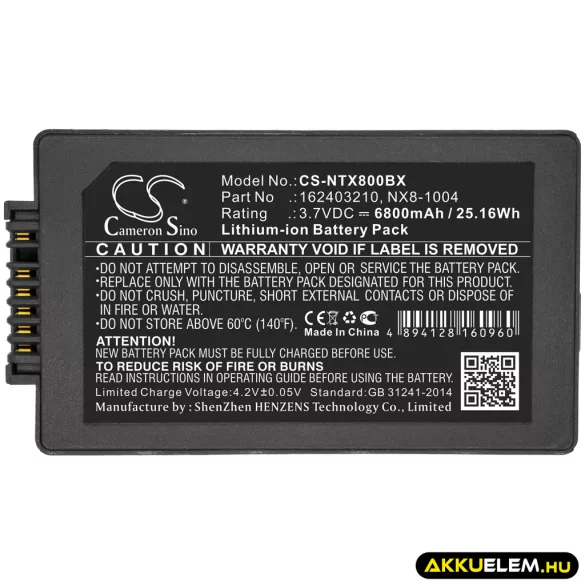 Utángyártott Point Mobile Vonalkód szkenner Li-ion akkumulátor 3.7V 6800mAh 450-BTEC - CameronSino