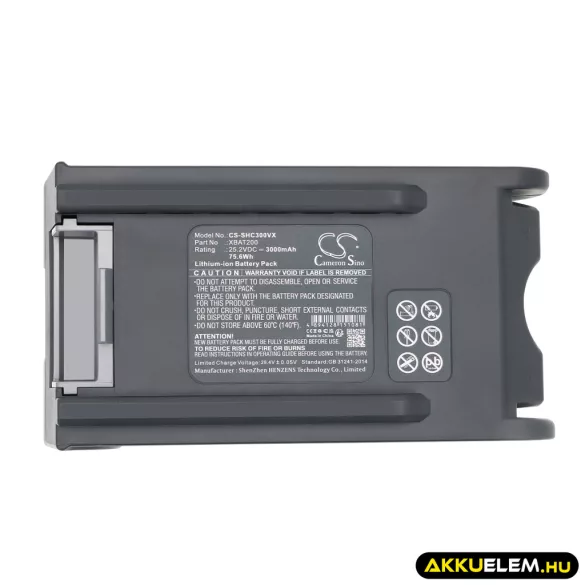 Utángyártott Shark porszívó Li-ion akkumulátor 25.2V 3000mAh XBAT200, XBAT200EU - CameronSino