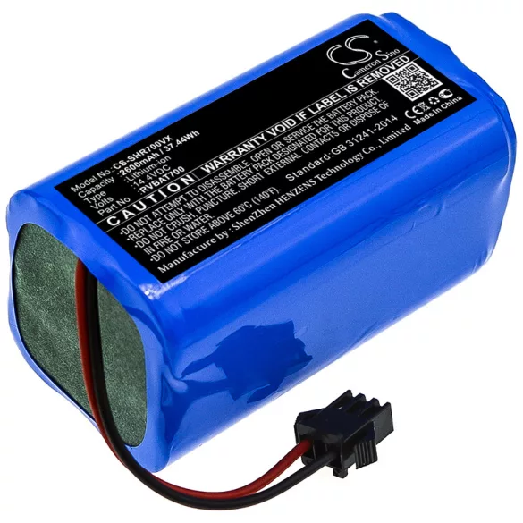 Utángyártott Shark porszívó Li-ion akkumulátor 14.4V 2600mAh RVBAT700 - CameronSino