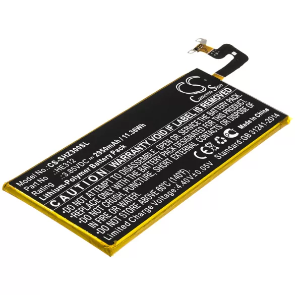 Utángyártott Sharp mobil Li-Polymer akkumulátor 3.85V 2950mAh HE312 - CameronSino