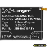Utángyártott Samsung mobil Li-Polymer akkumulátor 3.85V 4100mAh EB-BA715ABY, GH82-22153A - CameronSino
