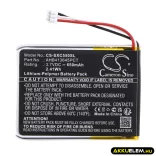 Utángyártott Sennheiser Vezeték nélküli fejhallgató Li-Polymer akkumulátor 3.7V 650mAh AHB413645PCT, 507271-88 - CameronSino