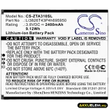 Utángyártott ZTE mobil Li-ion akkumulátor 3.8V 2400mAh Li3826T43P4h695950 - CameronSino
