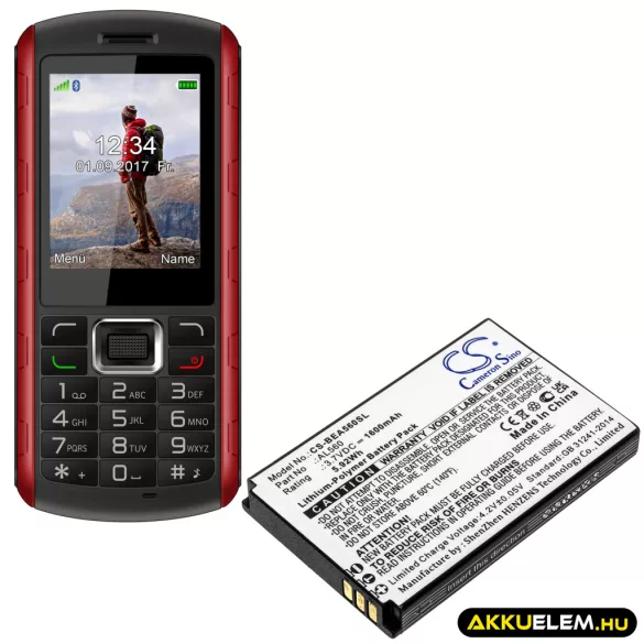 Utángyártott Bea-fon mobil Li-Polymer akkumulátor 3.7V 1600mAh AL560 - CameronSino