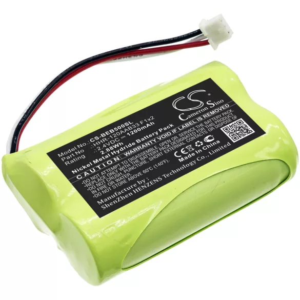 Utángyártott Bang & Olufsen Távirányító Ni-MH akkumulátor 2.4V 1200mAh HHR-120AAB33 F1x2 - CameronSino