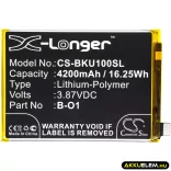 Utángyártott Vivo mobil Li-Polymer akkumulátor 3.87V 4200mAh B-O1 - CameronSino
