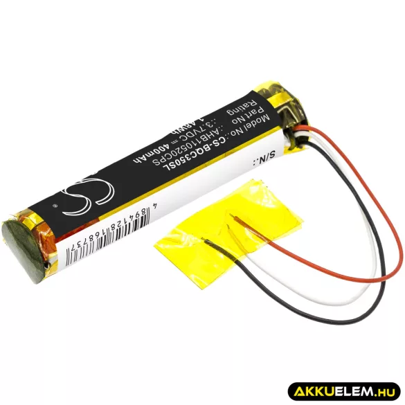 Utángyártott Bose Vezeték nélküli fejhallgató Li-Polymer akkumulátor 3.7V 400mAh AHB110520CPS - CameronSino