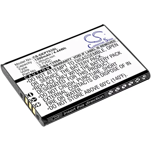 Utángyártott Doro mobil Li-ion akkumulátor 3.7V 1200mAh DBX-1350A - CameronSino