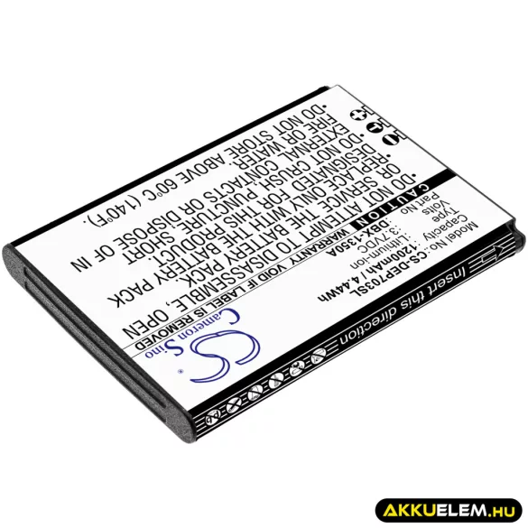 Utángyártott Doro mobil Li-ion akkumulátor 3.7V 1200mAh DBX-1350A - CameronSino