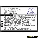 Utángyártott Doro mobil Li-ion akkumulátor 3.7V 1200mAh DBX-1350A - CameronSino